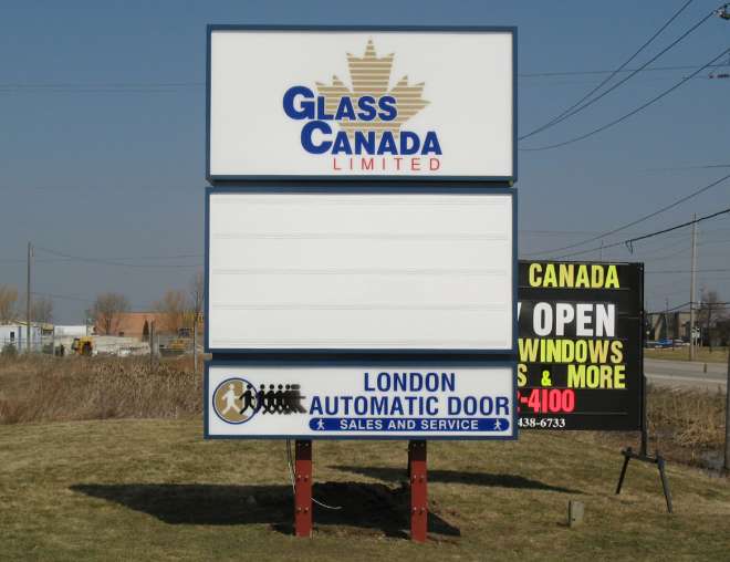 Glass Canada Pylon Sign - By Why Design