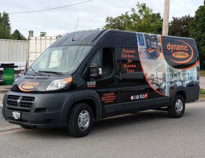 Dynamic Kitchens Vehicle Graphics - Half Wrap - Design & Install by Why Design