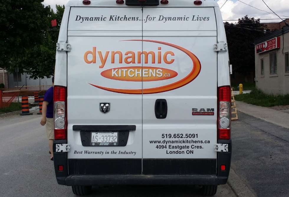 Dynamic Kitchens Vehicle Graphics - Half Wrap - Design & Install by Why Design