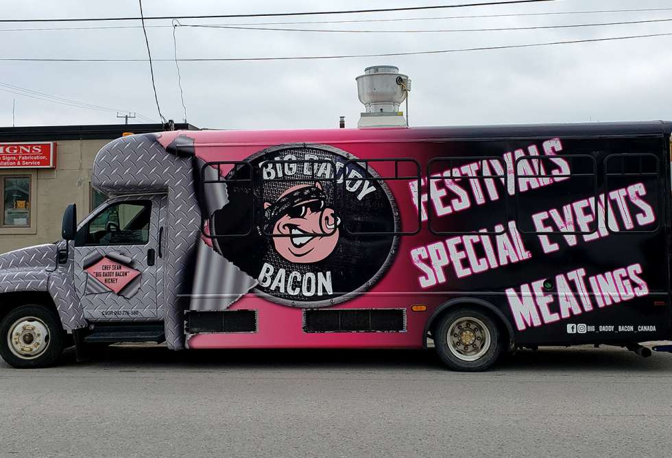 Big Daddy Bacon Food Truck Wrap - Design and Install by Why Design - Side View