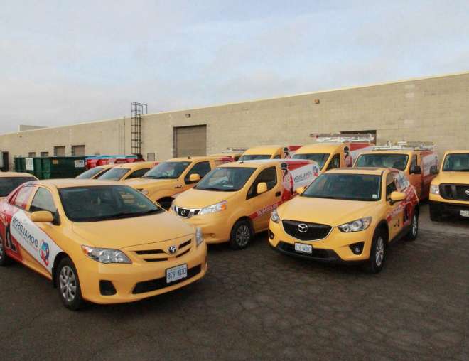 Donaldson Heating & Air Conditioning Fleet Graphics - Design and Installation by Why Design