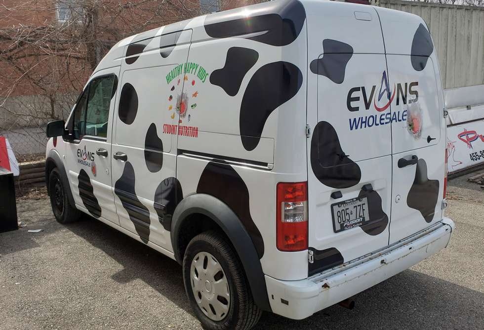 Evans Wholesale Van Graphics - Design and Install by Why Design