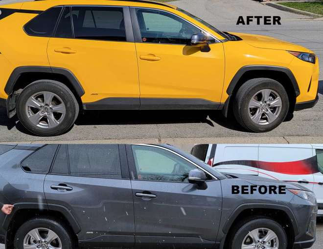 Yellow Toyota Wrap 6